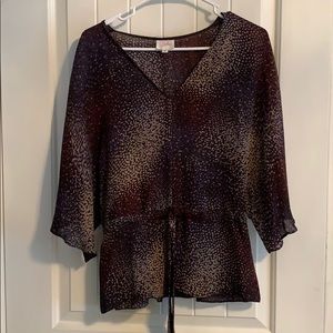 Parker brand silk blouse  Xs